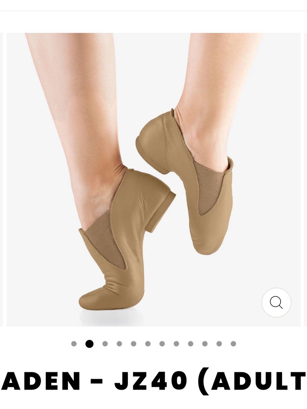 Jazz Slip-On Flats in Tan — Flexible Women's Dance Loafers